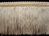 FT1883 75mm Creams and Pearl White Cut Fringe on a Corded Braid - Ribbonmoon