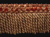 FT1012 46mm French Beige and Russet Bullion Fringe - Ribbonmoon