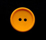 B11453 16mm Marigold 2 Hole Nylon Button. Matt Centre-Raised Gloss Rim