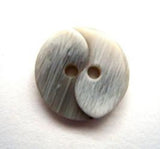 B11633 18mm Frosted Grey Glossy 2 Hole Button - Ribbonmoon
