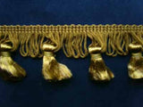FT1478 48mm Dusky Straw Gold Tassel Fringe - Ribbonmoon