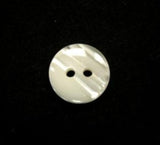 B16628 11mm Pale Cream Iced Matt and Semi Pearlised 2 Hole Button - Ribbonmoon