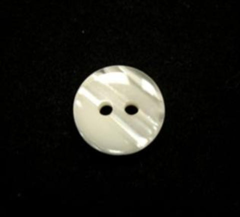 B16628 11mm Pale Cream Iced Matt and Semi Pearlised 2 Hole Button - Ribbonmoon