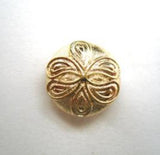 B14581 14mm Gilded Pale Gold Poly Shank Button - Ribbonmoon