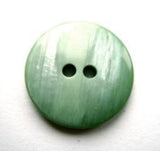 B17702 19mm Frosted Sea Green Semi Pearlised Shimmer 2 Hole Button - Ribbonmoon