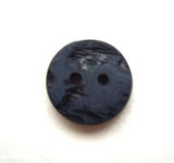 B9490 12mm Navy and Black Matt and Coal Effect 2 Hole Button - Ribbonmoon