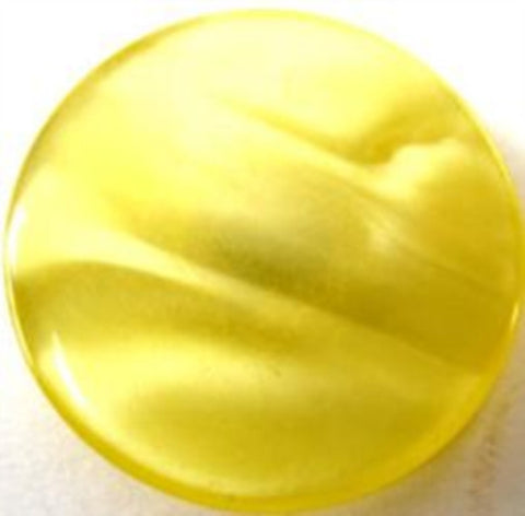 B10342 28mm Tonal Yellow Shimmery Polyester Shank Button - Ribbonmoon