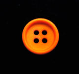 B11372 14mm Marigold Soft Gloss 4 Hole Button