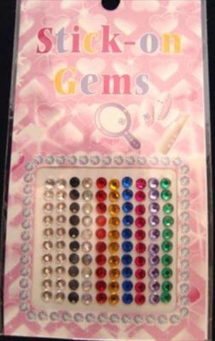 STICKJEWEL24 4mm Assorted Colour Self Adhesive Diamonte Rhinestones - Ribbonmoon