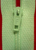 Z2076 18cm Pale Mint Nylon Pin Lock No.3 Closed End Zip - Ribbonmoon