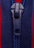 Z1251 Optilon 51cm Royal Navy Cotton Fabric No.5 Open End Zip