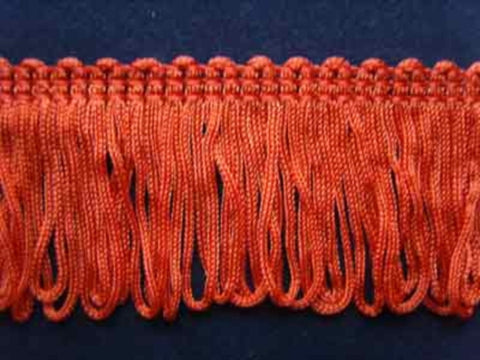 FT974 38mm Misty Orange Dense Looped Dress Fringe - Ribbonmoon