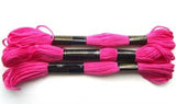 S204 8 Metre Skein Sugar Pink Cotton Embroidery Thread, 6 Strand Colourfast - Ribbonmoon