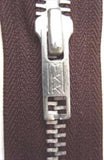 Z3600 41cm Brown YKK Metal Teeth No.5 Open End Zip - Ribbonmoon