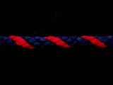 C059 7mm Deep Navy and Red Crepe Cord