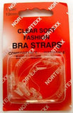 BRA STRAP 4, Clear Soft Bra Straps, pair