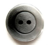 B6841 20mm Black and Grey Shimmery Pearlised 2 Hole Button - Ribbonmoon