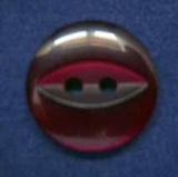 B4105 14mm Deep Burgundy 2 Hole Polyester Fish Eye Button - Ribbonmoon