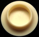 B11061 25mm Chunky Cream Button with a Hole Built into the Back - Ribbonmoon