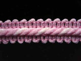 FT1783 15mm Baby Pink and White Corded Braid - Ribbonmoon