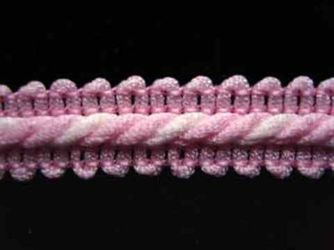 FT1783 15mm Baby Pink and White Corded Braid - Ribbonmoon