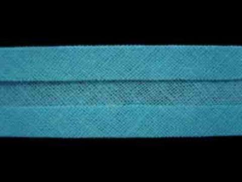 BB275 16mm Turquoise Blue 100% Cotton Bias Binding - Ribbonmoon