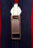 Z2608 74cm Navy Nylon No.5 Open End Zip with Reversible Puller. - Ribbonmoon