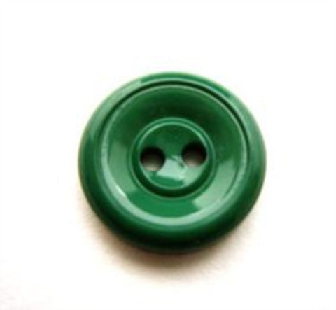 B13431 16mm Dusky Parakeet Green High Gloss Chunky 2 Hole Button
