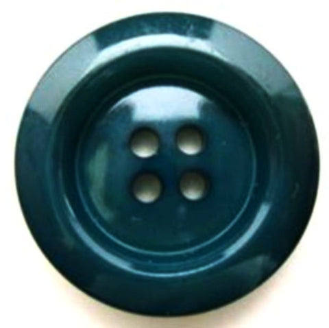 B5688 25mm Tonal Teal High Gloss 4 Hole Button - Ribbonmoon