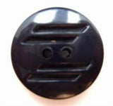 B5098 18mm Midnight Navy Gloss 2 Hole Button - Ribbonmoon