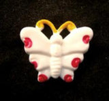 B15081 17mm Butterfly Shaped Novelty Childrens Shank Button