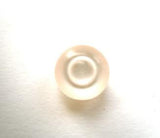 B12484 11mm Oyster Ice Pearlised Domed Shank Button - Ribbonmoon