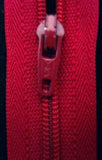 Z0742 YKK 46cm Deep Scarlet Berry Nylon No.3 Closed End Zip - Ribbonmoon
