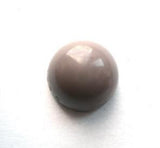 B5257 14mm Mid Grey Half Ball Gloss Shank Button - Ribbonmoon