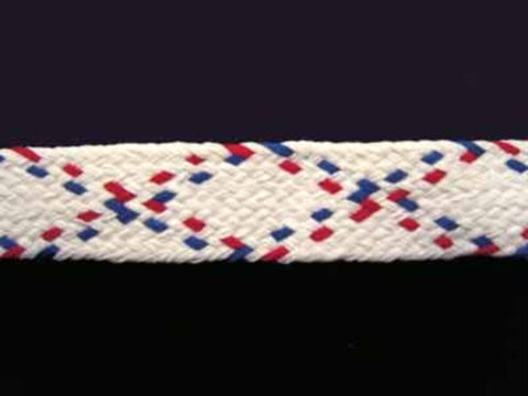 FT939 29mm White,Red and Royal 100% Cotton Tough Webbing Braid Trim - Ribbonmoon