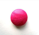 B12415 14mm Fuchsia Pink Material Covered Shank Button - Ribbonmoon