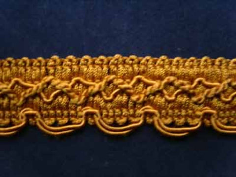 FT604 25mm Old and Burnt Gold Braid Trimming