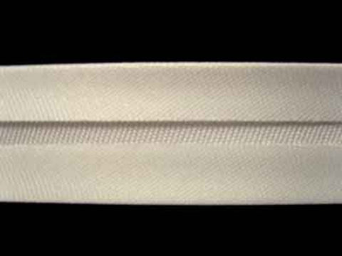 BB221 19mm Bridal White Satin Bias Binding - Ribbonmoon