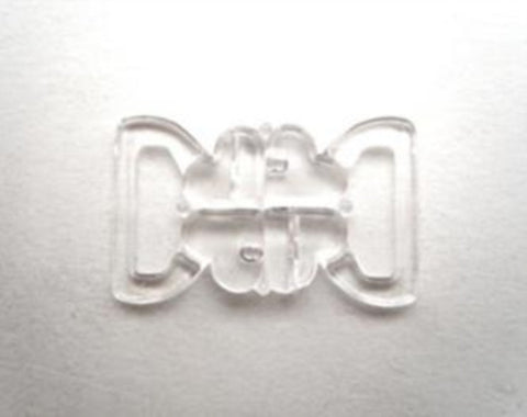 BIKINI02 10mm Clear Plastic Bikini Fastener - Ribbonmoon