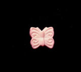 B12495 9mm Pale Pink Butterfly Shape Novelty Shank Button - Ribbonmoon