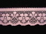 L403 24mm Tea Rose Pink Flat Lace - Ribbonmoon