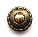 B14890 18mm Gilded Bronze and Gold Poly Shank Button - Ribbonmoon
