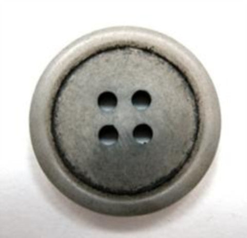 B16246 20mm Grey and Black Matt 4 Hole Button - Ribbonmoon