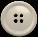 B10754 25mm Natural White Glossy 4 Hole Button - Ribbonmoon