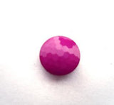 B14833 11mm Dusky Fuchsia Pink Domed Honeycomb Shank Button - Ribbonmoon