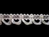 BLOOP05 15mm Bridal White Viscose Button Looping - Ribbonmoon