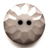 B13510 19mm Light Grey Gloss Sectional 2 Hole Button - Ribbonmoon