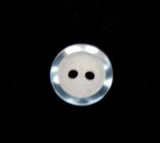 B13548 11mm Pale Blue Iced Matt Centre 2 Hole Button