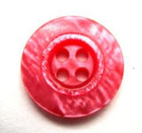 B10573 19mm Shimmery Cardinal Red 4 Hole Button - Ribbonmoon