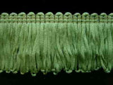 FT1345 4cm Dusky Mint Green Dense Looped Dress Fringe - Ribbonmoon